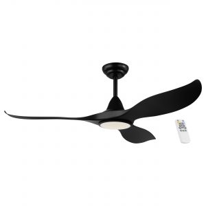 noosa 60" ceiling fan black with light