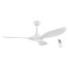 NOOSA 52" ceiling fan white with light