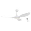 NOOSA 52" ceiling fan white with light