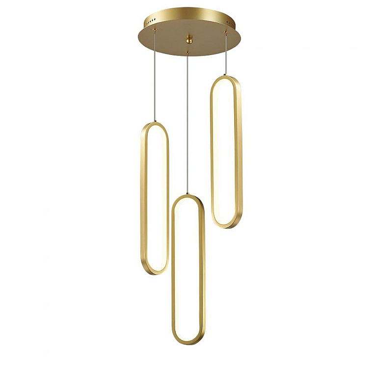 DLP Oval Gold 3 Light Pendant Decor Lighting