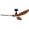 teak w light noosa 52" ceiling fan teak with light