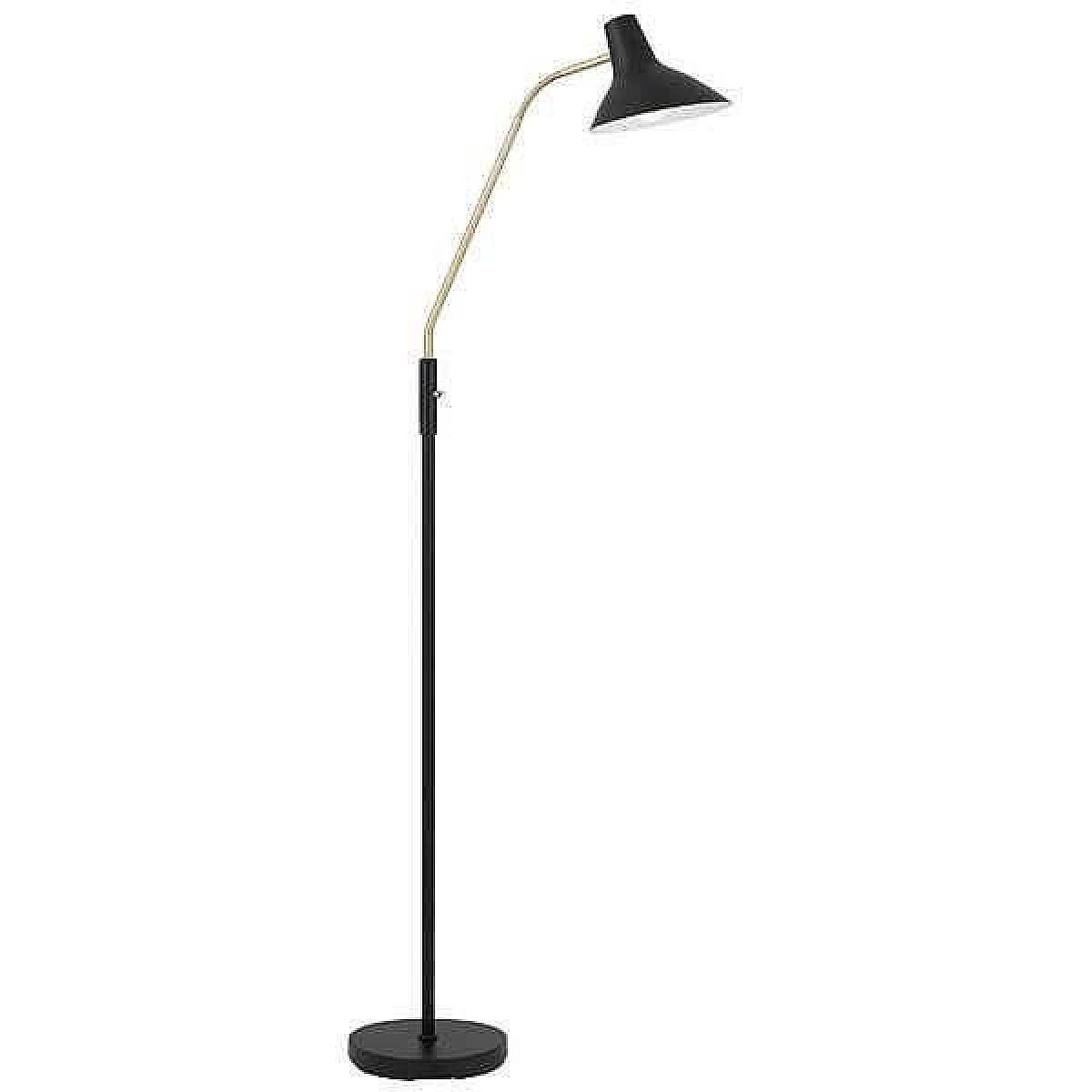Black & shop gold floor lamp