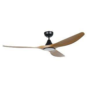 surf 60" ceiling fan teak with light