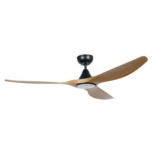 surf 60 teak light surf 60" ceiling fan teak with light