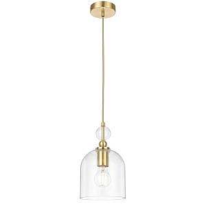 DLP Rotif brass and glass pendant