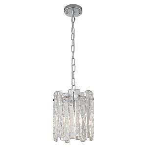 A/Riviera 1 light chrome and glass