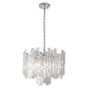 A/Riviera 5 light chrome and glass