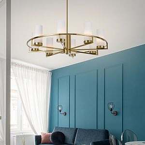 Eamon 8 light brass