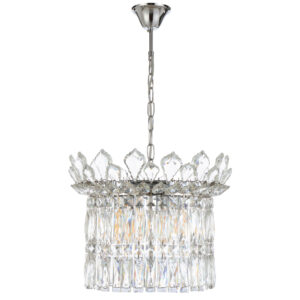 Verell 6 light chrome pendant
