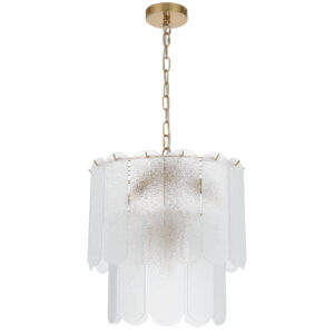 DLP 8 Samona Light pendant Frost glass ant/ gold