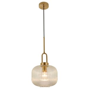 Main 1 light pendant Satin Brass