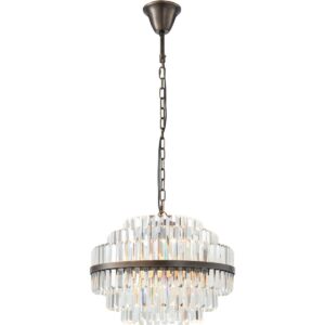 Evelyn 50cm 4 Light antique brass
