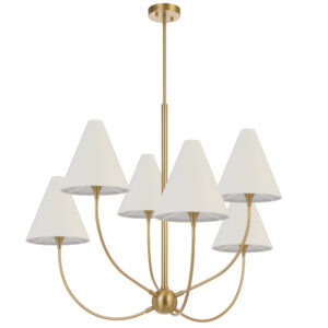 Farnex 6 light Antique Gold Pendant