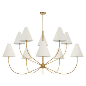 Farnix 10 light Antique Gold