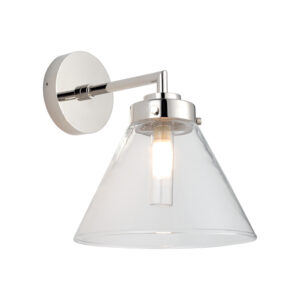 Matisse wall  light polished nickel  clear glass