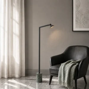 Satrom Black /green marble touch floor lamp